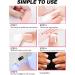 Kalolary 20PCS Nail Gel Polish Strips - White Transparent | Self-Adhesive Wrap Stickers for Cured Gel Nails | UV/LED Lamp Required - Buy Online on SooperMarket.com