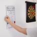 Dart Scoreboard Set with 4 Markers - Ideal for Cricket and 01 Dart Games | 15 x 7.8 Inches - Buy Online on SooperMarket.com