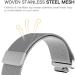 Stainless Steel Bands for Fitbit Versa 3 & Sense - Black Midsize - Buy Online on SooperMarket.com