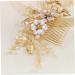 Mikinona Bead Hair Comb Bridal Hair Accessories Bridal Hair Side Comb Delicate Hair Comb Female Head Decor Hair Accessory Hair Decor for Wedding Exquisite Hair Comb Bridal Hair Decor - Buy Online on SooperMarket.com
