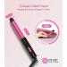 Mini 3/4 Inch Ceramic Curling Iron for Short Hair - Dual Voltage, Infused with Keratin & Argan Oil, Travel Size with Storage Bag - Buy Online on SooperMarket.com