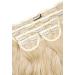 Lullabellz Super Thick Blow Dry Wavy Clip In Hair Extensions 5-Piece 22-Inch Length Light Blonde - Buy Online on SooperMarket.com