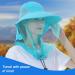 DRYIC Mosquito Head Net Mesh Hat - Extra Fine Holes Insect Netting Bug Face Shield Sun Protection Bug Bee Keeper Outdoor Fishing Hiking Camping Gardening Blue - Buy Online on SooperMarket.com