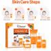 mercham Skincare Set Gifts for Teenage Girls-Vitamin C Serum for Womens Gift Sets Includes Cleanser-Toner-Serum-Face Cream Moisturizing & Brightening Facial Kit Preppy Skincare Set - All Skin Types - Buy Online on SooperMarket.com