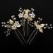 XZtimes Wedding Hair Clips Gold Leaf Bride Hair Pins Bridal - Pack of 3 - gold pin - Vintage - Buy Online on SooperMarket.com