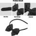 VOCOSTE Bow Headband Fashion Cute Polyester Hairband for Teenager Black 5.9x4.4 Inch - Buy Online on SooperMarket.com