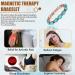 EnerCoppeX Copper Magnetic Bracelet for Women - Turquoise Jewelry with 3500 Gauss Magnet (COB-0173) - Buy Online on SooperMarket.com
