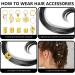 Hair Beads for Braids Xerteam 100 Pieces Hair Jewelry Rings Gold Hair Accessories Hair Cuffs and Braid Rings Hair Charms Dreadlock Accessories FOR Girl Women Men Hair Braids Decoration - Buy Online on SooperMarket.com