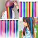 24 Pcs Colored Hair Extensions Colorful Clip in Hair Extensions 22 inch Synthetic Straight Hair Extensions for Kids Girls Women A 24Pcs - Solid color + Gradient color - Buy Online on SooperMarket.com