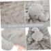 Healvian Baby Bunny Plush Teething Toy Blanket - Grey 34x32cm - Buy Online on SooperMarket.com