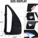 Peicees Sling Bag | Shoulder Backpack with Multiple Pockets for Outdoor Activities | Black - Buy Online on SooperMarket.com