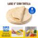 Del Campo 8 Inch Soft Corn Tortillas - Gluten Free, Authentic Mexican Food for Wraps, Tacos, Quesadillas, Burritos - Kosher (8ct) - 14 oz Pack - Buy Online on SooperMarket.com