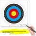 Archery Targets Paper - 30pcs Standard 10 Rings 16x16 in - Backyard Bow Arrow Targets for Hunting & Practice Accessories - Buy Online on SooperMarket.com