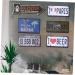 ABOOFAN Emblems Vintage Signs for Sale Out Door Decor Outdoor Metal Decor Iron Painting The Sign Iron Mark - Buy Online on SooperMarket.com