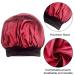 Satin Bonnet 3PCS Silk Hair Bonnet for Women - Black, Leopard, Red - Soft Sleep Cap for Braids, Natural Curly Hair - Satin Sleeping Cap - Buy Online on SooperMarket.com