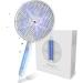 2 in 1 Electric Fly Swatter, MOSQZAP Bug Zapper Racket with Powerful Mosquitoes Trap Lamp, Flashlight and Electric Shock Protection for Travel & in Home 1Pack