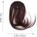 WOFASHPURET Piece Hair Toppers Extension Ponytail Wig Black Wigs Barrettes for Women Air Fringe Bangs Faux Hair Bun Wispy Bangs Wig Toupee for Women Hair Barrettes Scisors Clip Air Bangs Miss 18.00X6.50X0.50CM Brown - Buy Online on SooperMarket.com