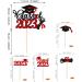 Rsstarxi 25 Pack 2023 Graduation Theme Cake Topper Class of 2023 Cupcake Toppers Glitter Class of 2023 Grad Cap Diploma Cupcake Picks 2023 Graduation Party Cake Decorations Supplies Red Design 6 Red - Buy Online on SooperMarket.com
