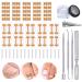 105 pieces of ingrown toenails tool set pedicure set with an ingrown correction sticker nail tongs nail slide nail files nail folding tamponade tube