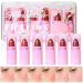 HOSAILY 6 Colors Mini Cream Blush Stick Set Matte Velvet Cream Blush Makeup Lightweight Natural Blendable Face Blush Stick Multi-Use Lip and Cheek Tint Cream Blusher for All Skin Tones