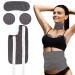 4 -hour castor oil pack for belly neck and chest comfortable reusable castor oil packs Castor Oil Pack massage belt castor oil to relieve fatigue (dark gray)
