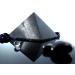 Heka Naturals 15cm Polished Shungite Pyramid | Black Stone Crystal for Home/Office Decor - Chakra Healing Meditation | 6 inch - Buy Online on SooperMarket.com