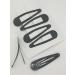 6 PCS Grey Metal Snap Hair Clips - 5CM Long | Hair Grip Pins - Buy Online on SooperMarket.com