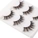 3D Eyelashes False Eyelashes Natural Look Handmade Artificial Eyelashes Fluffy Lashes Reusable Multipack (3 Pairs)