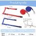 Soft Cat Crockery Dishes & Adjustable Leash Set for Kittens Puppies and Rabbits - Red & Blue - International Shipping Available - Buy Online on SooperMarket.com
