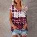 Short Sleeve T Shirts Clothing Woman T-Shirt Casual Black Clothing Top Women's Floral Pattern for Women Crop Tops Shirt Shirts Top Women's Summer Tank Top 4-wine M - Buy Online on SooperMarket.com