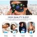 Haskirky Light Blocking Eye Mask - Adjustable for Men and Women | Perfect for Business Trips, Yoga, Meditation, Office Deep Sleep | Rainbow Stars Design - Buy Online on SooperMarket.com