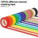 Guirnd 12PCS Colored Masking Tape Set - Kids Art Supplies, DIY Craft Tape Rolls - 1.7cm X 12m (2/3In X 13Yards) - Buy Online on SooperMarket.com