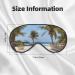 Beach Palm Tree Chairs Eye Mask | Soft Travel Eye Patch for Women | Relaxation & Breathable Sleep Mask - Buy Online on SooperMarket.com