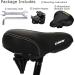 DAWAY C30 Oversized Bike Seat for Peloton & Mountain Bikes - Wide Saddle Replacement with Memory Foam Cushion for Men and Women - Comfortable Outdoor Cycling Accessory - Buy Online on SooperMarket.com