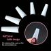 VIVID STELLA Coffin Shape False Nail Tips - C Curve Half Cover Nail Tips for Women & Girls | High-Quality & Stylish Nail Art - Buy Online on SooperMarket.com