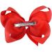 2Pcs 6 Inch Large Grosgrain Ribbon Red Hair Bows Barrettes Clip for Girls | School Hair Accessories for Toddlers & Teens - Buy Online on SooperMarket.com