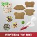 Christmas Gingerbread Mini Village Kit - Build Your Own Holiday Town with 4 House Sets, Candies, Fondant, Icing, Decorating Bags, & Stickers - Buy Online on SooperMarket.com