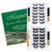 Joyeee Magnetic Eyelashes with Eyeliner 14 Pair Reusable False Lashes 3D Natural Looking Clusters Individual Lashes kit with Applicator No Glue Diy Lash Extension Kit