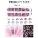 Wsimily Pink AB Crystal Nail Rhinestones Kit | 1620 Pcs Flatback Gems for DIY Manicure | Tweezers & Organizer Box Included - Buy Online on SooperMarket.com