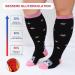 Zfsock Compression Stockings for Thick Calves | 20-30mmHg Medical Support Socks for Men & Women | Oversize Travel & Sport Socks | Ideal for Nurses & Flight Comfort | 7XL Cat Pink - Buy Online on SooperMarket.com