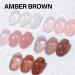AILLSA Milky White Gel Nail Polish Set Nude Sheer Pink Brown Gel Polish with Base and Top Coat Jelly Natural Neutral Nail Polish Gel Soak Off U V Starter Kit Gift DIY Manicure at Home A2-amber Brown - Buy Online on SooperMarket.com