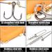 3-Piece Stinger Hook Set with Leader System | Sizes S M L for Bait 10-18cm | 5 Interchangeable Weights | Jigkopf Drilling for Rubber Fish | Shallow Rig & Hecht K der - Buy Online on SooperMarket.com