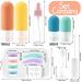 Marforever 16-Piece Silicone Travel Bottle Set | BPA-Free 60/90ml Containers for Shampoo Lotion & Shower Gel | Ideal for International Travel - Buy Online on SooperMarket.com
