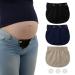 AYE Adjustable Waist Extenders for Women Pregnancy 3 Pieces (Black Blue and Khaki)