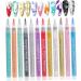 Nail Polish Pens 12Pcs/Set Nail Art Pens 12 Colors Quick Dry Nail Art Paint Smooth Graffiti Dotting Pen Waterproof Drawing Painting Nail Polish Design Pens - Buy Online on SooperMarket.com