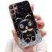 Tivenfezk nadoli for samsung galaxy s22 ultra hare hidden stand shell caricature glitter rabbits stand soft silicone bling cell phone case transparent protective cover samsung galaxy s22 ultra black