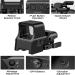 MidTen Red Green Dot Sight 4 Reticles | Reflex Sight Quick Detach Mount 20mm Rail - Buy Online on SooperMarket.com