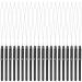 20 Pieces Hair Extension Loop Needle Threader Pulling Hook Needle Bead Device Tool for Hair or Feather Extensions Supplies, DIY Hook Tool Black Loop Tools