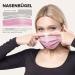 50 Disposable Face Masks Made in Germany | CE Certified | Breathable Triple Layer Filtration | Elastic Earloops | Raspberry Pink - Buy Online on SooperMarket.com