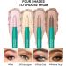 Aaiffey 2PCS Eyeshadow Stick Set Eye Brightener Stick Waterproof Glitter Eyeshadow Pencil Highlighter Eye Liner Shimmer Creamy Long Lasting Eye Makeup (1#Pink+4#Mauve Taupe) Color - Buy Online on SooperMarket.com